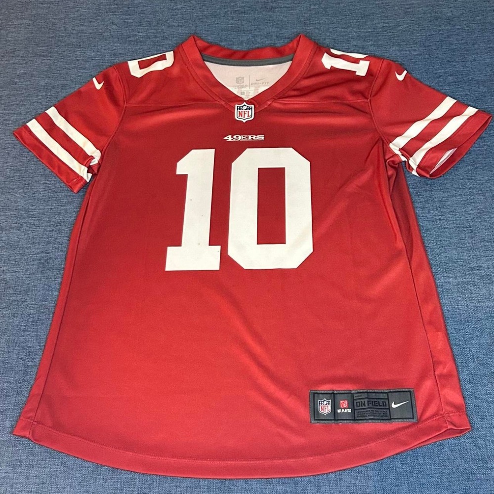 Nike On Field San Francisco 49ers Jimmy Garoppolo 10 NFL Jersey Men's Size Small